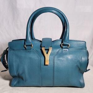 Yves Saint Laurent small cabas 2 way (orig strap not incl). Minor corner wear.
